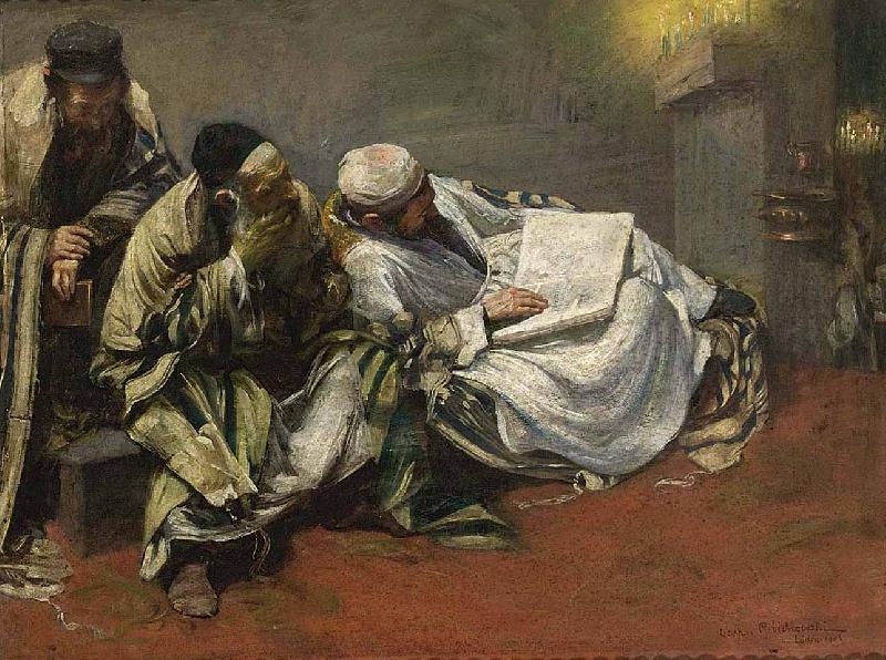 Leopold Graf Von Kalckreuth Jom Kippur oil painting image